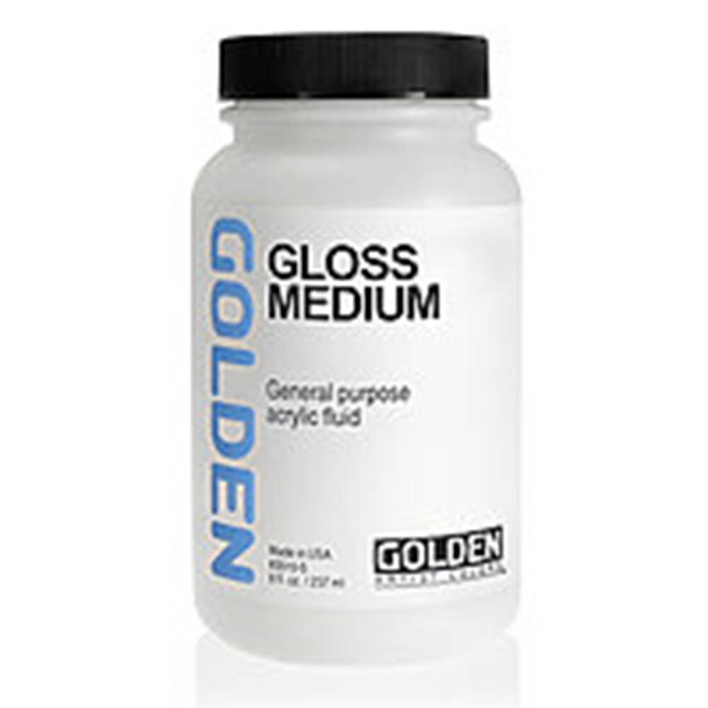 Golden, Polymer, Medium, Gloss, 8 ounce